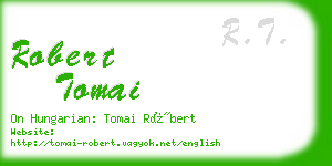robert tomai business card